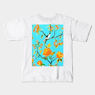 Spring Birds Are In The Air Oil Painting Kids T-Shirt